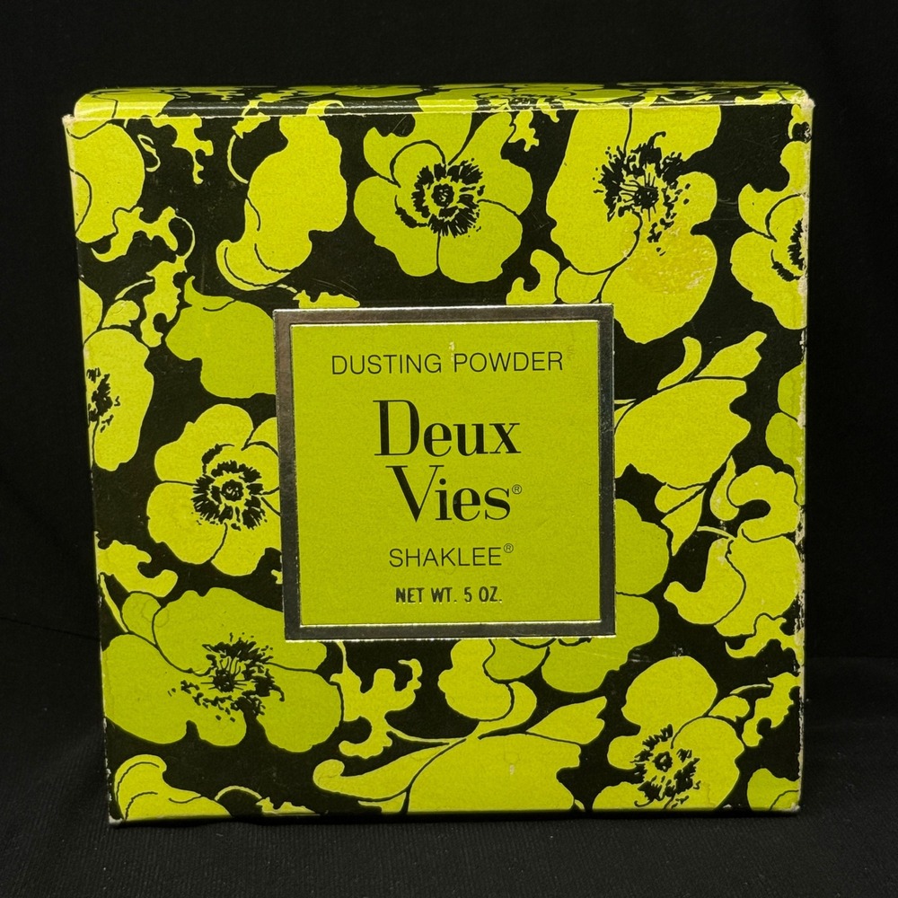 Deux Vies Shaklee Dusting‎ Powder 5 oz Puff Botanical Scent Body Fragrance Disc